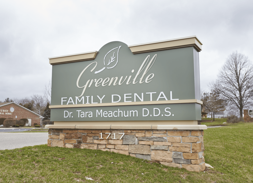 Exterior sign for {PRACTICE_NAME}