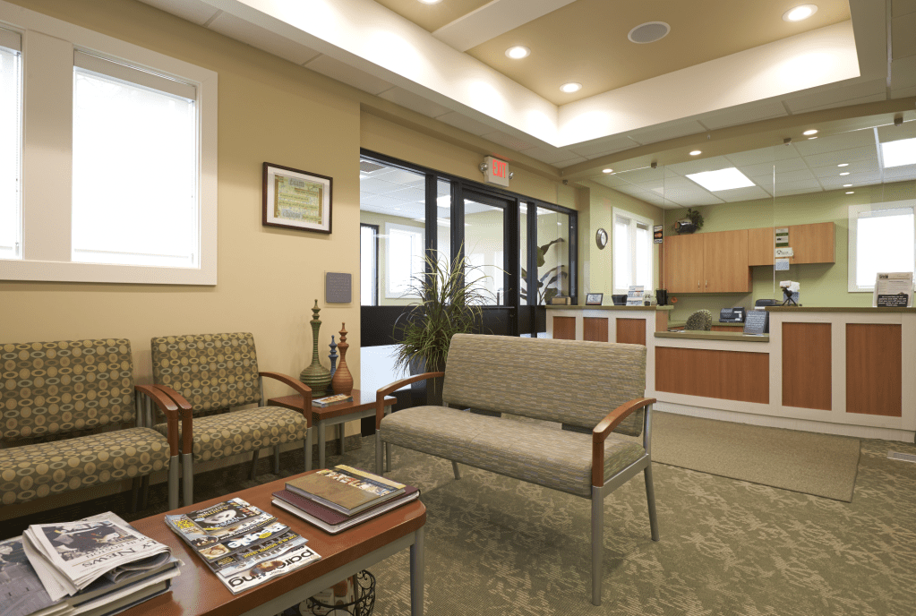 Interior office waiting area