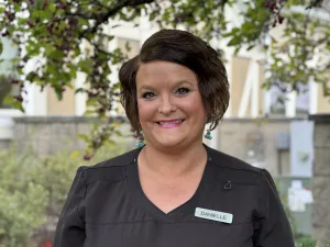 Smiling woman from our staff
