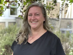 Smiling woman from our staff