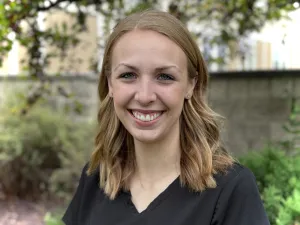 Smiling woman from our staff